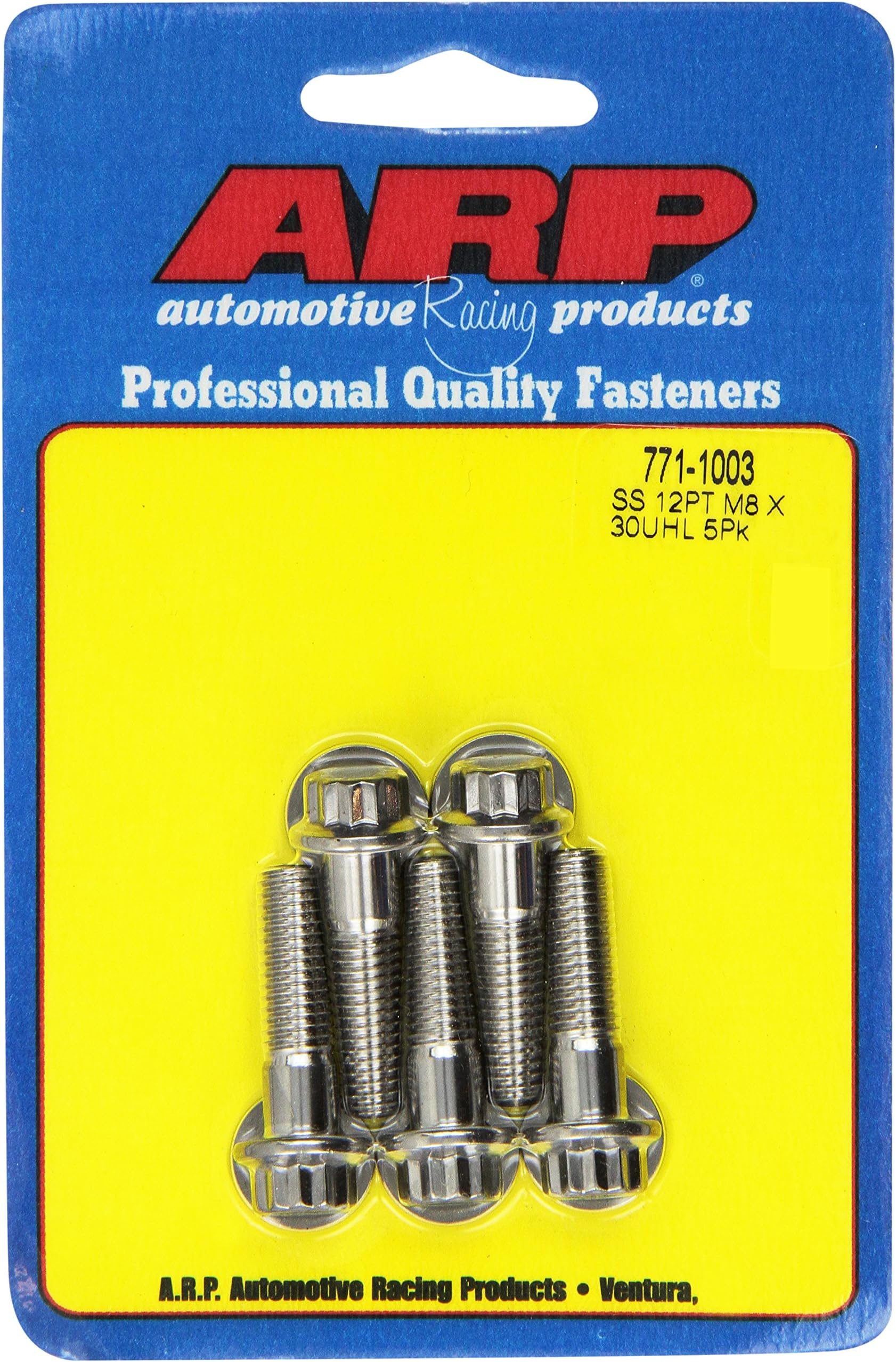 ARP M8 X 1.25 X 65 12pt SS Bolts (5/pkg) - Drift HQ - View #12