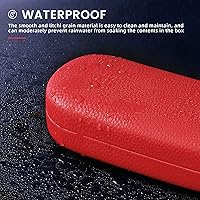 Vista 70 de molshine Estuche rígido de cuero para lentes de sol, funda clásica para gafas grandes para mujeres y hombres,Gafas de sol