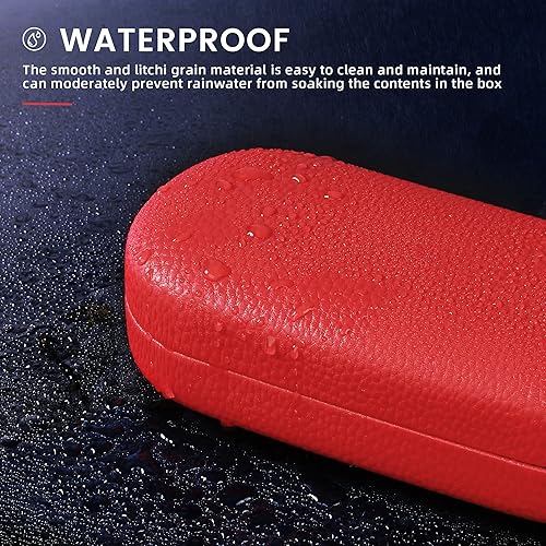 Miniatura 70 de molshine Estuche rígido de cuero para lentes de sol, funda clásica para gafas grandes para mujeres y hombres,Gafas de sol