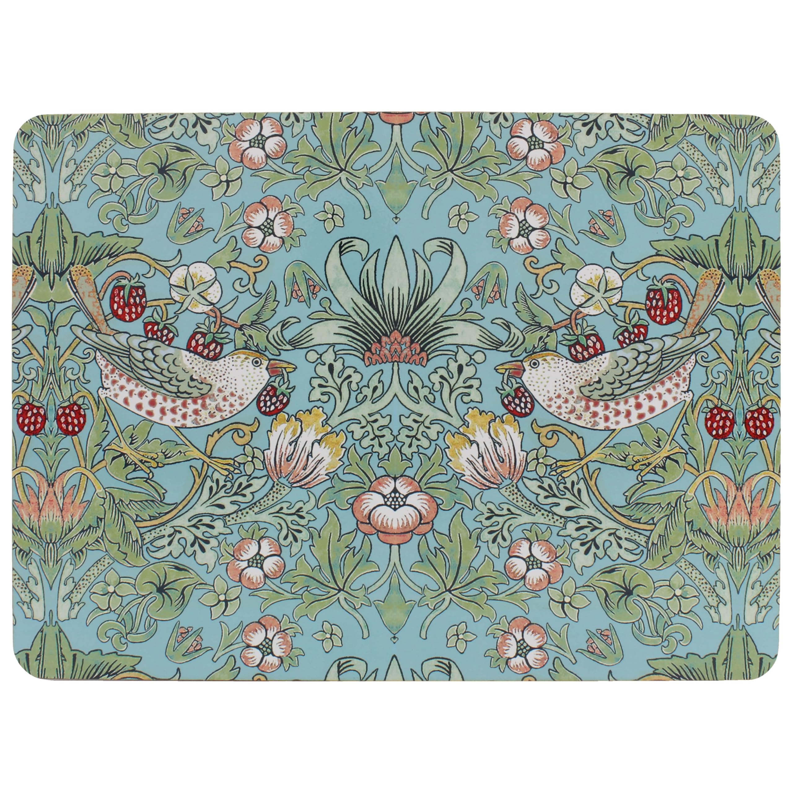The Leonardo Collection William Morris Strawberry Thief Placemats S4 Home & Kitchen | Easy Clean & Washable Place Mats For Table & Daily Use| Stylish and Decorative Table Mats Gift for Women & Men