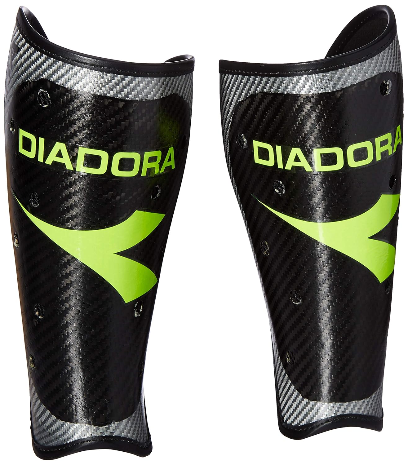Buy Diadora Gamma Carbinio Shin Guard (Medium, Black/Yellow) Online at