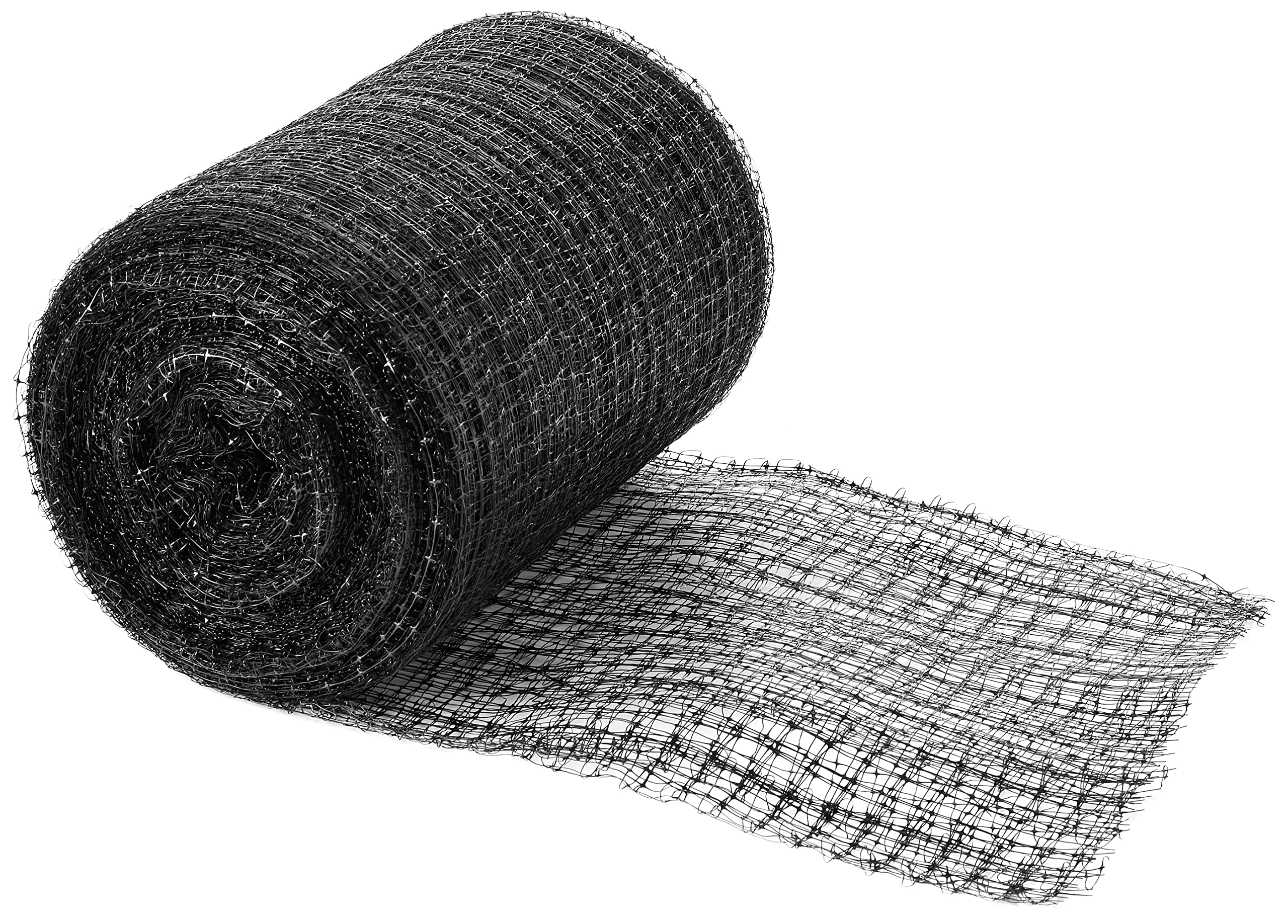Isolation Filet 50m Long X 2m, (100m2) Minéral Laine Veste Matelassée Fibre de Verre Support…, Noir