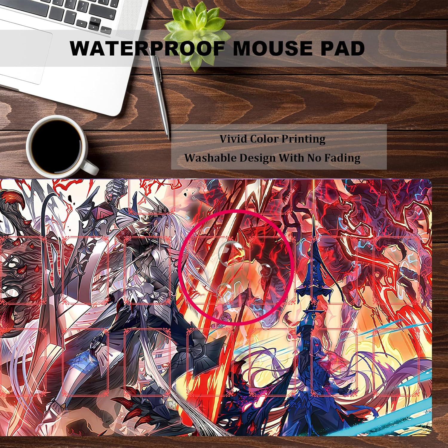 ygo playmat Gaming Competition Pad Mat Card Binder Deck 23.6x13.7in