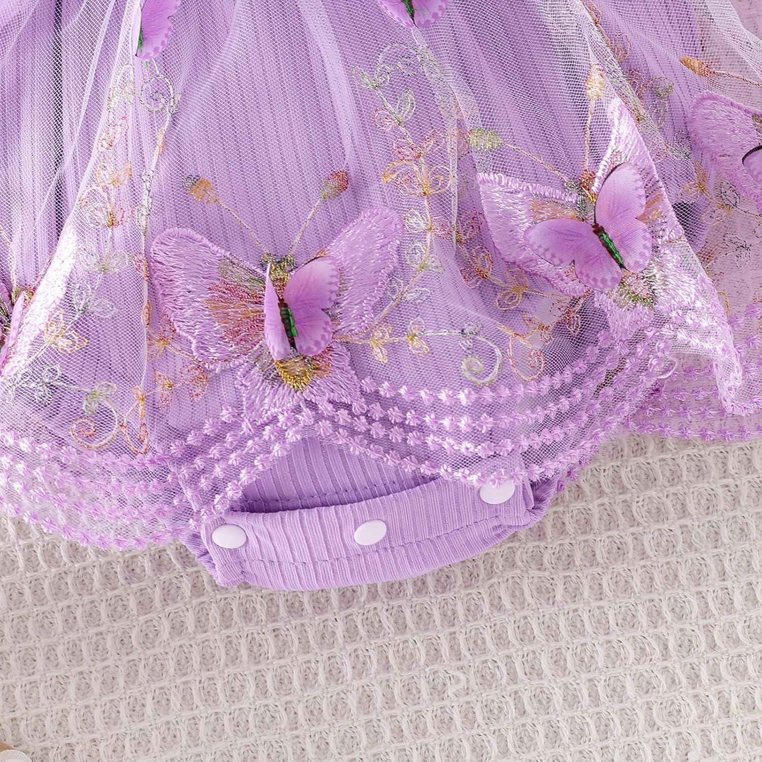 Baby Girl Clothes Newborn Summer Outfits Butterflies Embroidery Tulle Ruffle Sleeveless Infant Romper 0-18 Months - Image 6