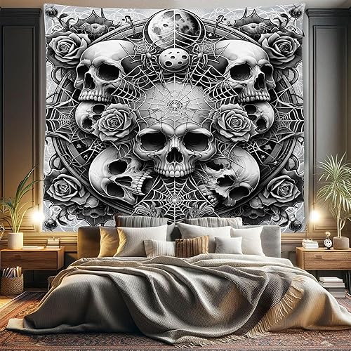 Miniatura 143 de Ambesonne Tapiz de la Torre Eiffel, tamaño Queen, imagen de la Torre Eiffel, París, Francia, coche vintage, calle, nubes oscuras, colcha colgante