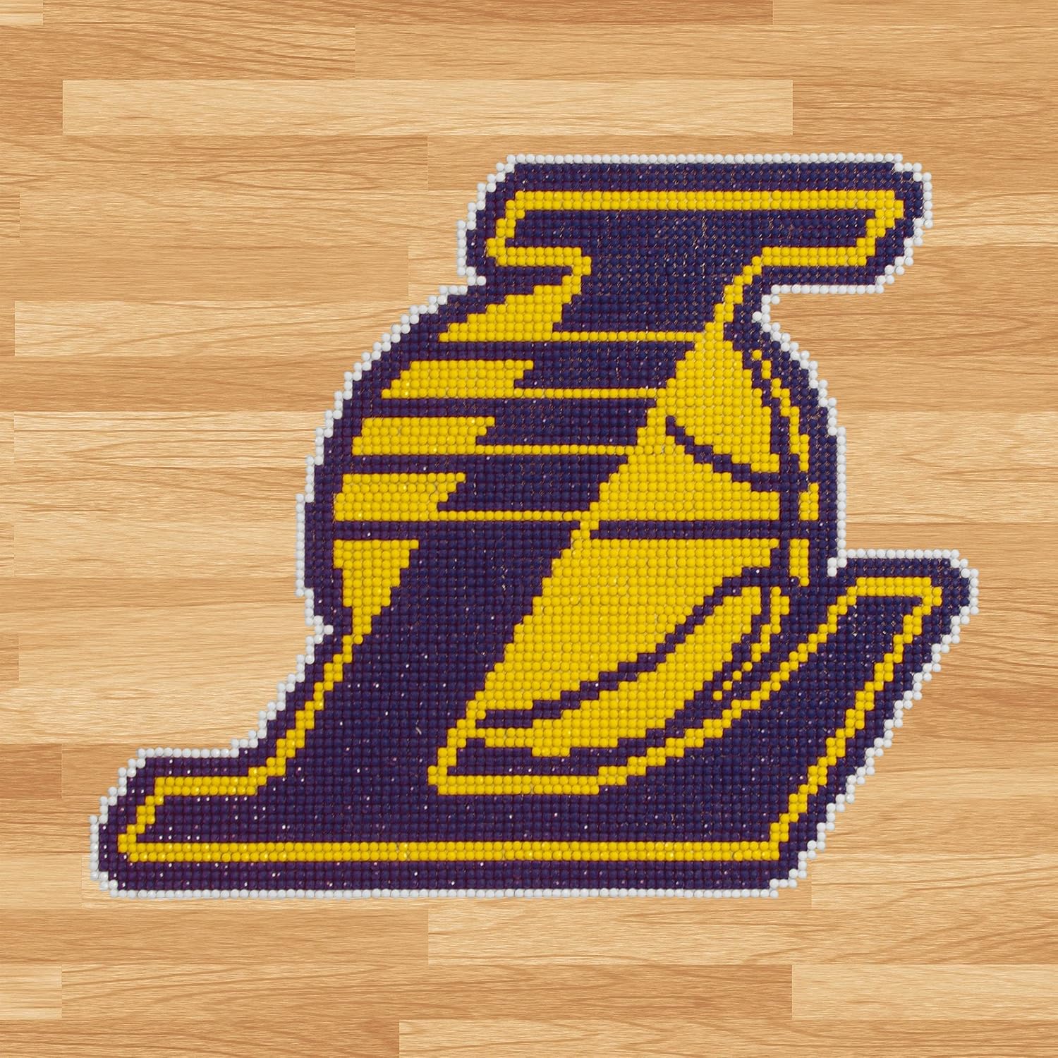Camelot Licensed Collection of NBA Facet Art Kits, 12.6X12.6 NBA Los Angeles Lakers