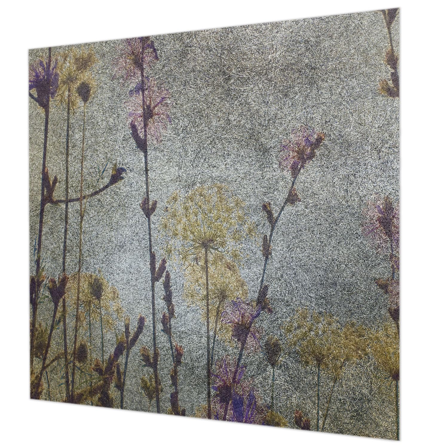 Revêtement mural intissé fleurs sauvages 250x250 cm avec colle