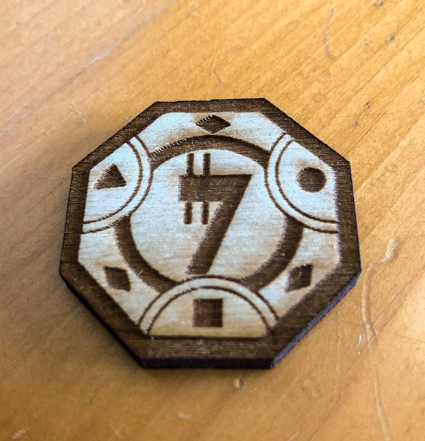 Sabacc Wood Credit Chips x50 Lasercut