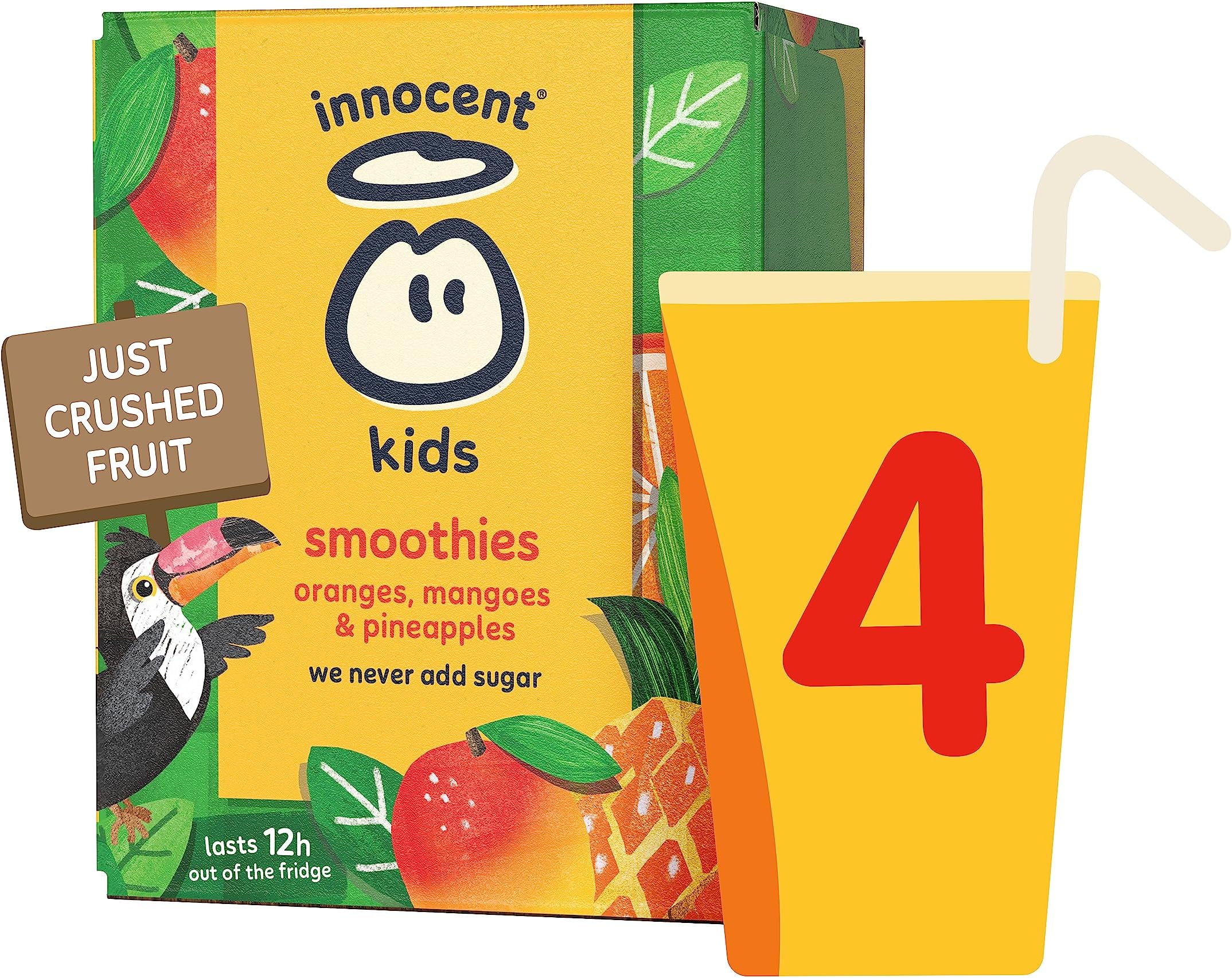 Innocent Kids Smoothies Oranges, Mangoes & Pineapples 4x150ml