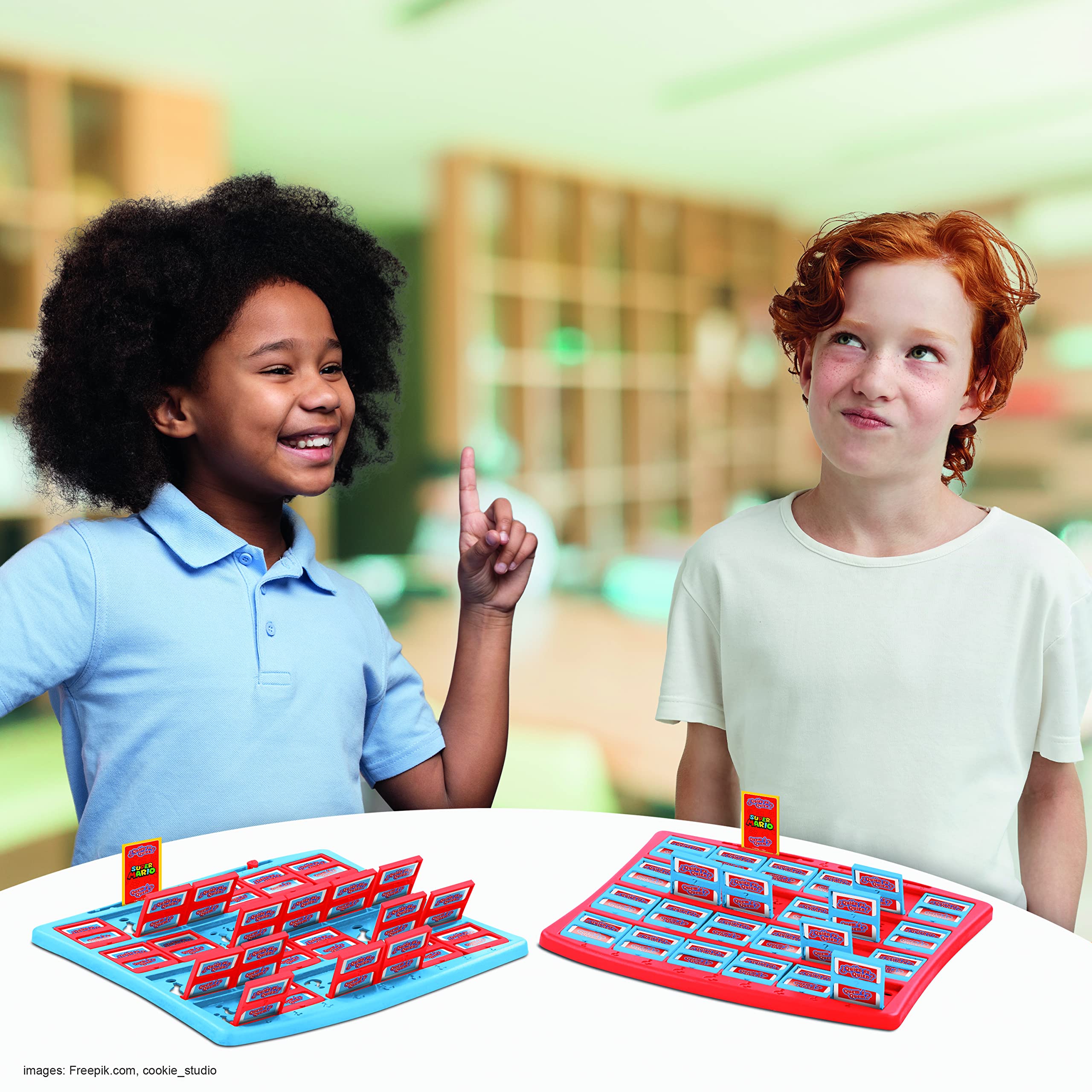 Winning Moves Guess Who Super Mario Juego De Mesa Quien Es Quien - Ideal para Niños De 3 Años En Adelante, Este Juego para 2 Jugadores Trae A Tus Personajes Favoritos De Super Mario.