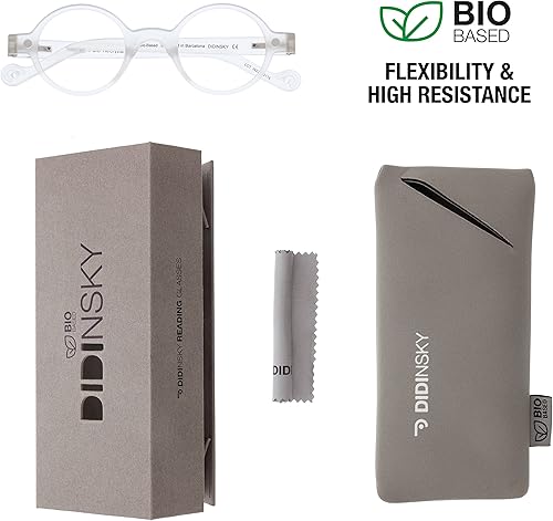 Miniatura 8 de DIDINSKY Lectores Gafas de Lectura para Presbicia Anti Luz Azul para Hombres y Mujeres. Tacto de Goma, Patillas Flexibles y Lentes