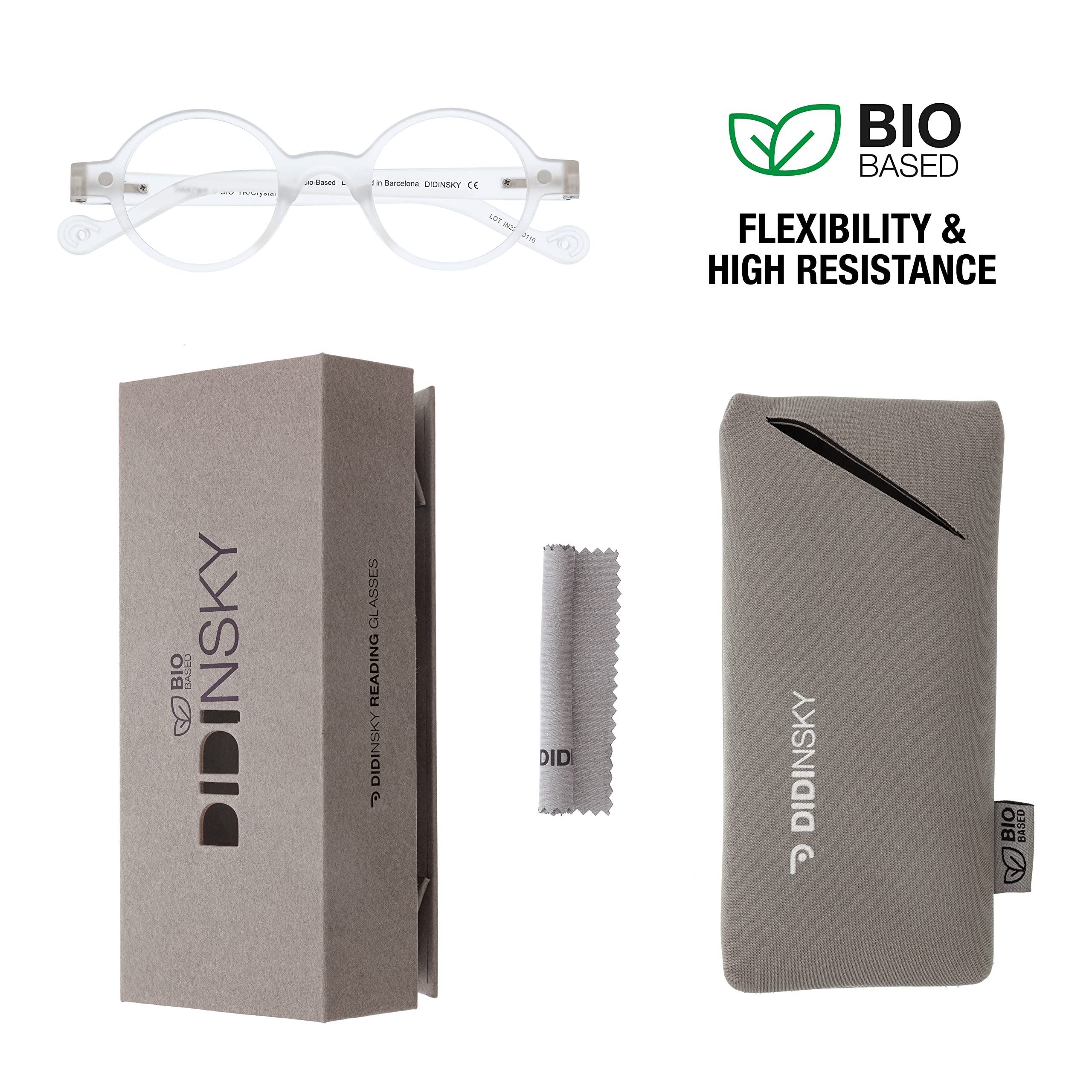 DIDINSKY CherryDIDINSKY readers presbyopia reading glasses anti blue light for men and women. Rubber touch - Image 2