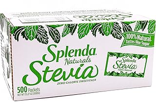 SPLENDA Naturals No Calorie Stevia Sweetener, Single-Serve Packets, 500 Count, 35.27 oz