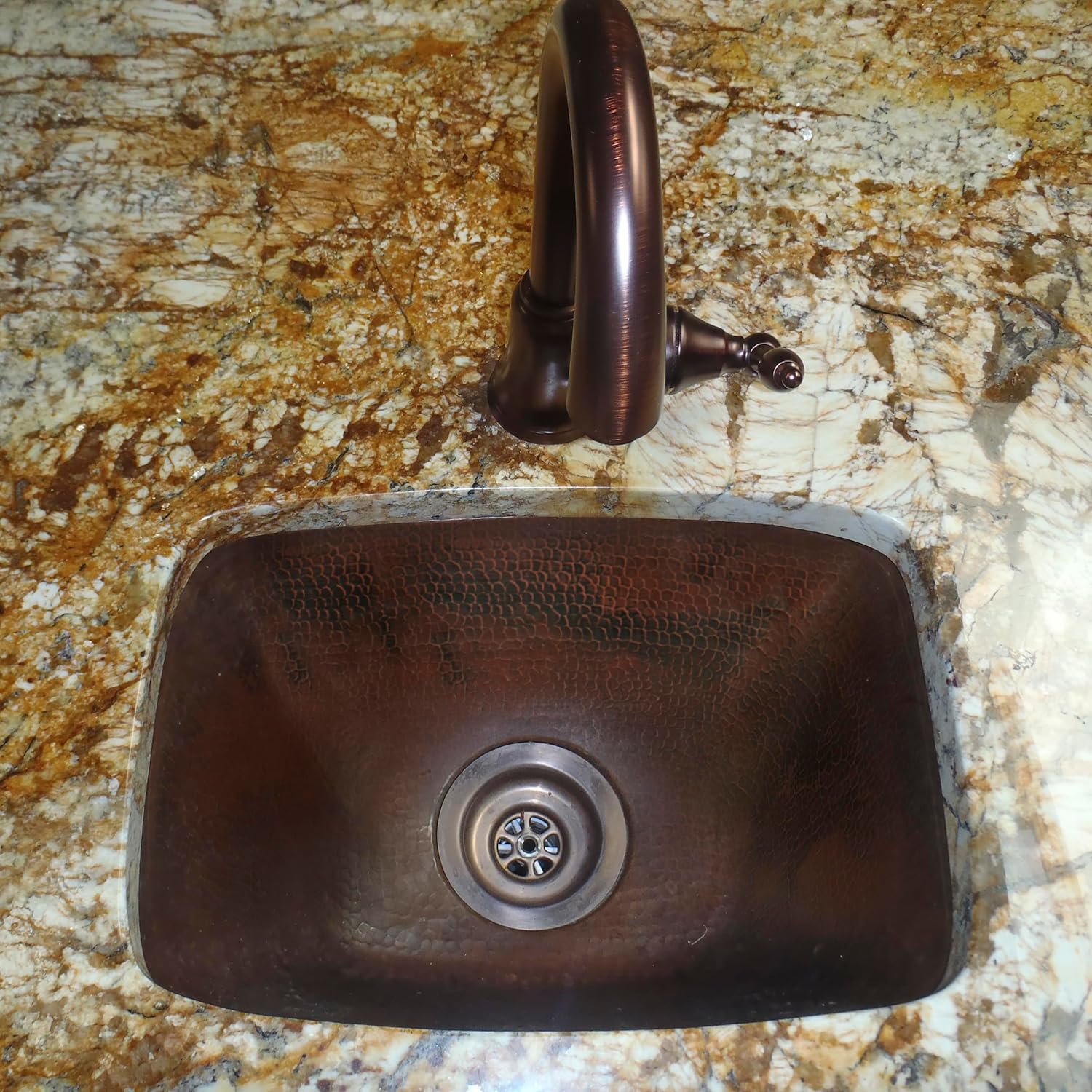 Novatto CORDOBA Copper Bar Sink, Antique
