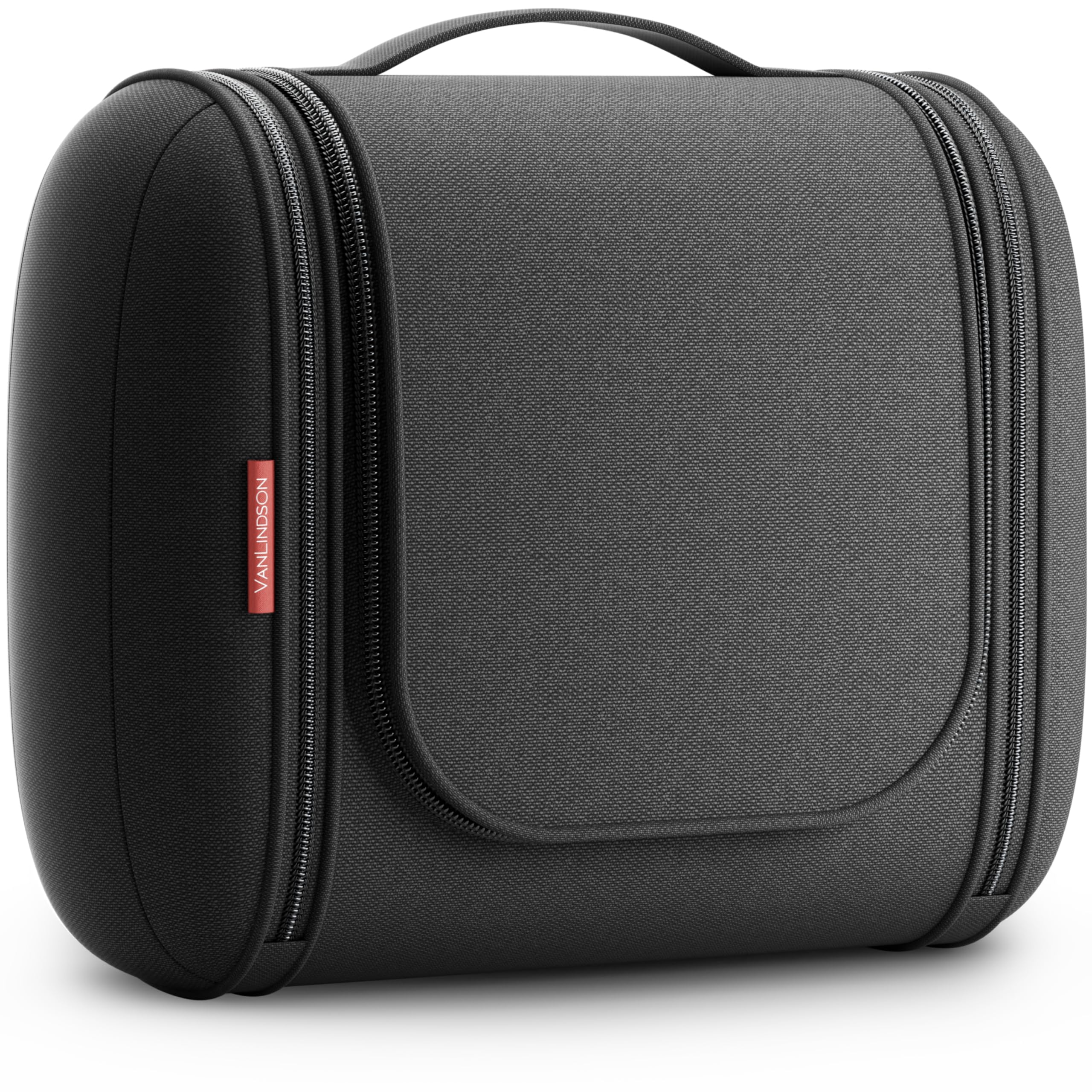Beauty Case da Viaggio [Capacità 8L, Design 2025] | Trousse Organizer, Porta Trucchi con Gancio, Borsa da Bagno Pratica per Viaggio - Ideale Uomo/Donna Nero