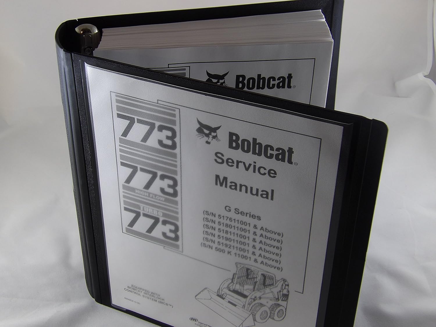 Service Repair workshop Manual Kit with Binder for Bobcat 773G Skid steer