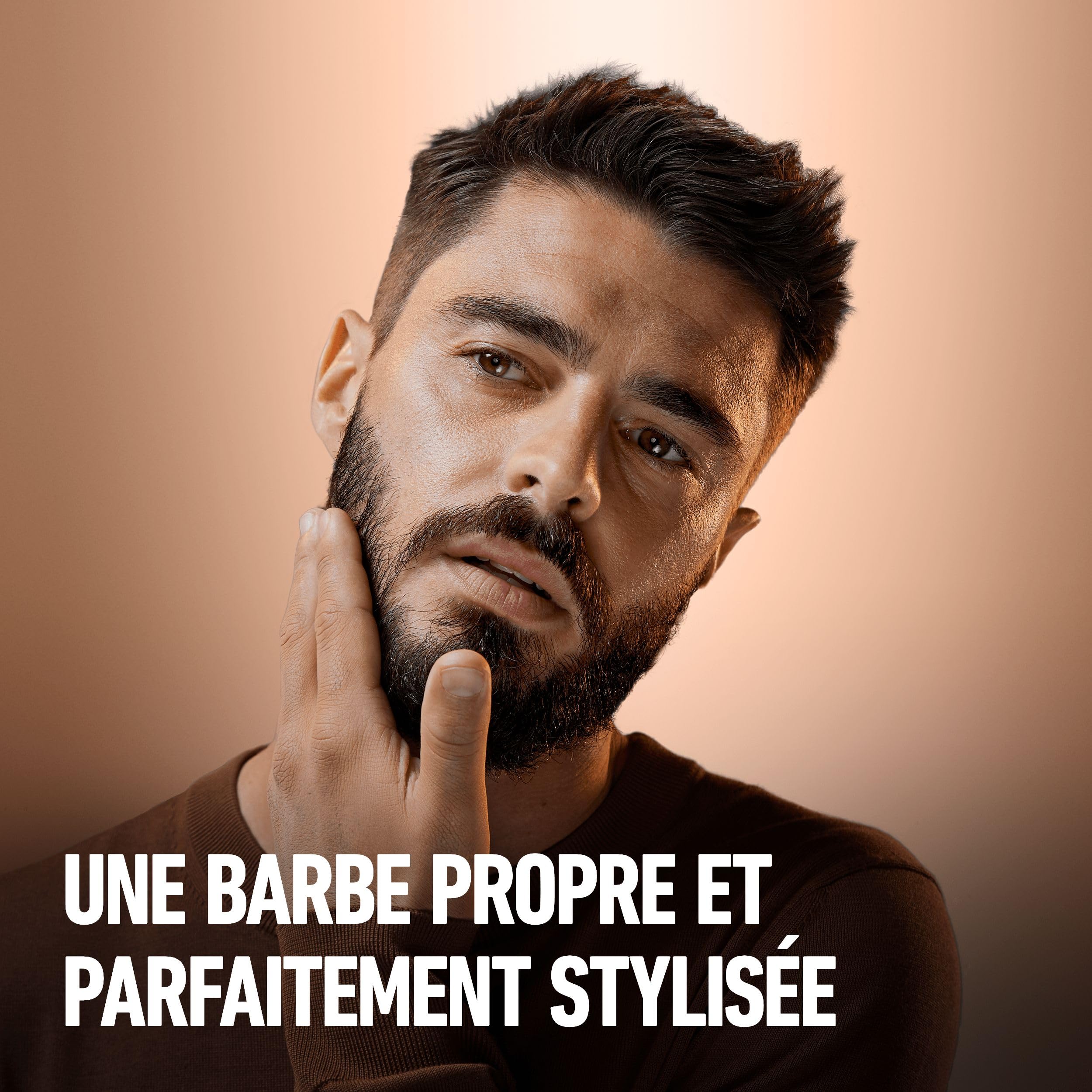 King C.Gillette Coffret cadeau style parfait pour homme pour un rasage de barbe rapide et facile, avec 1 tondeuse à barbe électrique et 4 différents sabots et un nettoyant 3 en 1 pour barbe