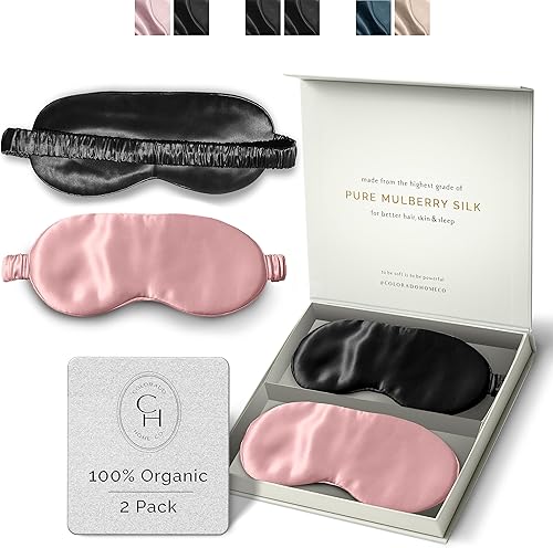 Máscara de seda para dormir para mujeres y hombres, máscara de ojos de seda, máscara de ojos pesada para dormir, vendaje de ojos, cubiertas de ojos,