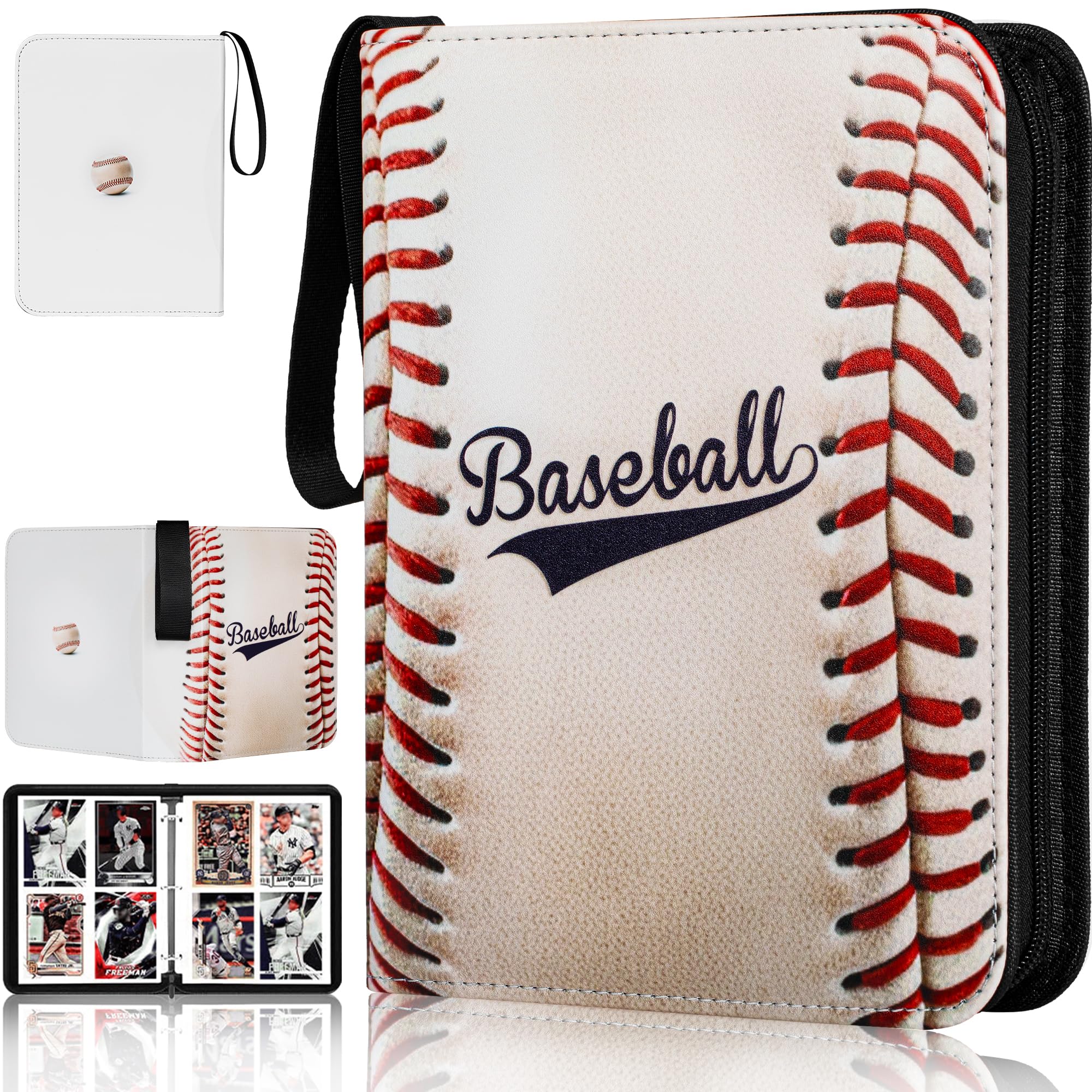 Amazon.com: RONMONG Baseball Card Binder,2025-2026 Sports Trading Card with  Sleeves Holder Album,440 Pockets Baseball Card Holder Sheets Display  Storage Protectors for Collectors Boys and Girls Gift : Toys & Games
