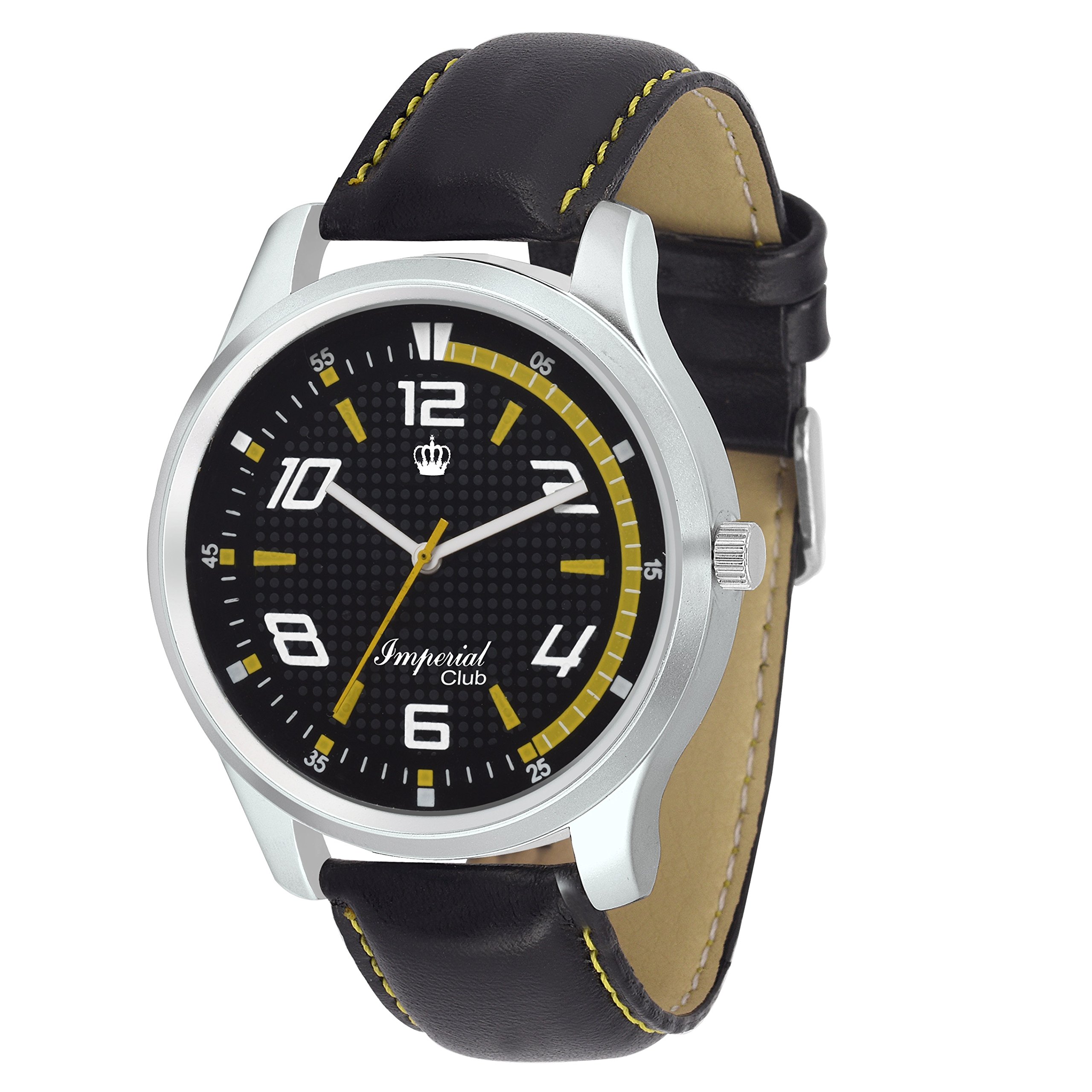 Imperial Club Men Black Glossy Compass Dial Impression Premium Analog Watch (wtm-032) (B01NCRQD0O) Amazon Price History, Amazon Price Tracker