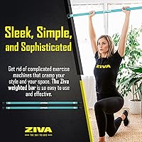 Vista 2 de ZIVA Chic - Barra con peso – Barra corporal de entrenamiento para entrenamiento de fuerza, equilibrio, flexibilidad y fitness general – Núcleo