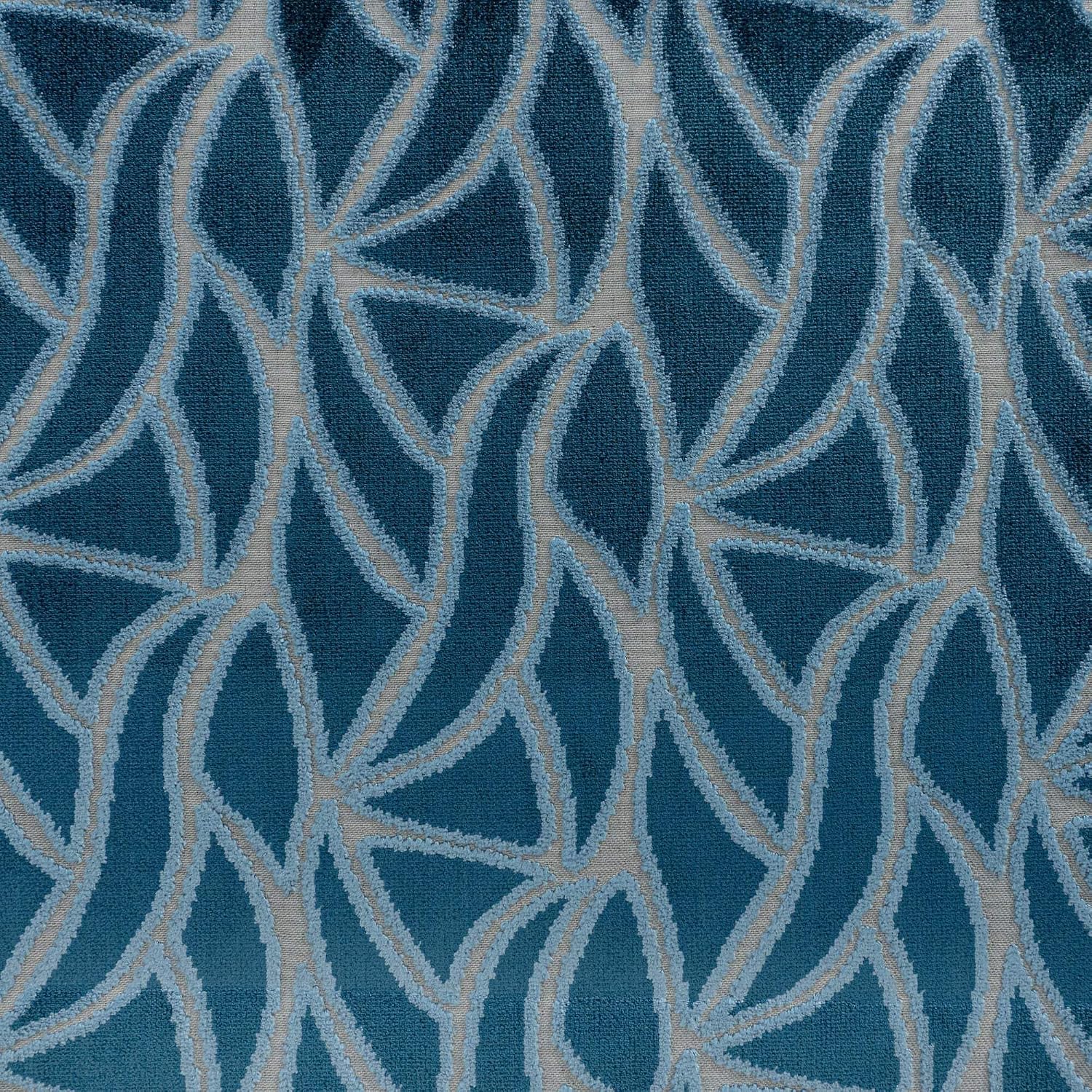 TOP FABRIC, Avalon - Multi-Purpose Abstract Cut Velvet Upholstery Fabric by The Yard Cream