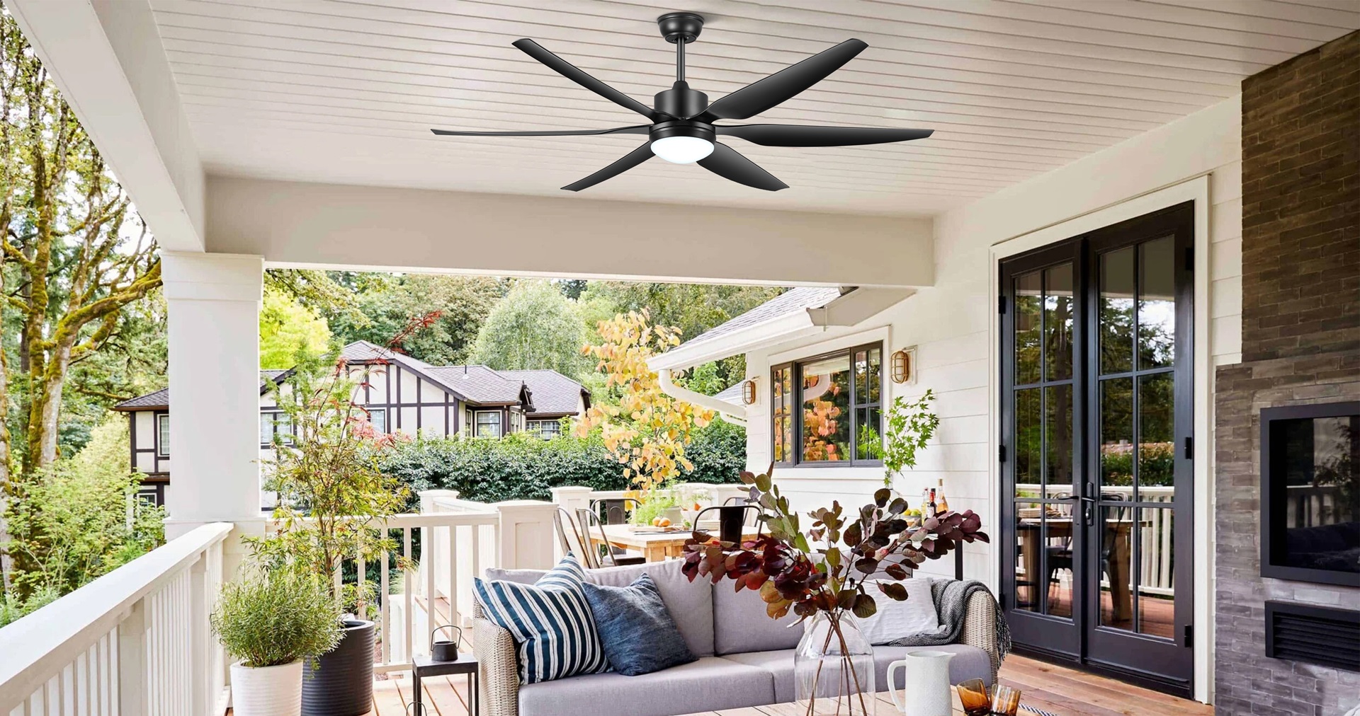 Amazon.com: Ohniyou 66'' Ceiling Fan with Lights Remote Control