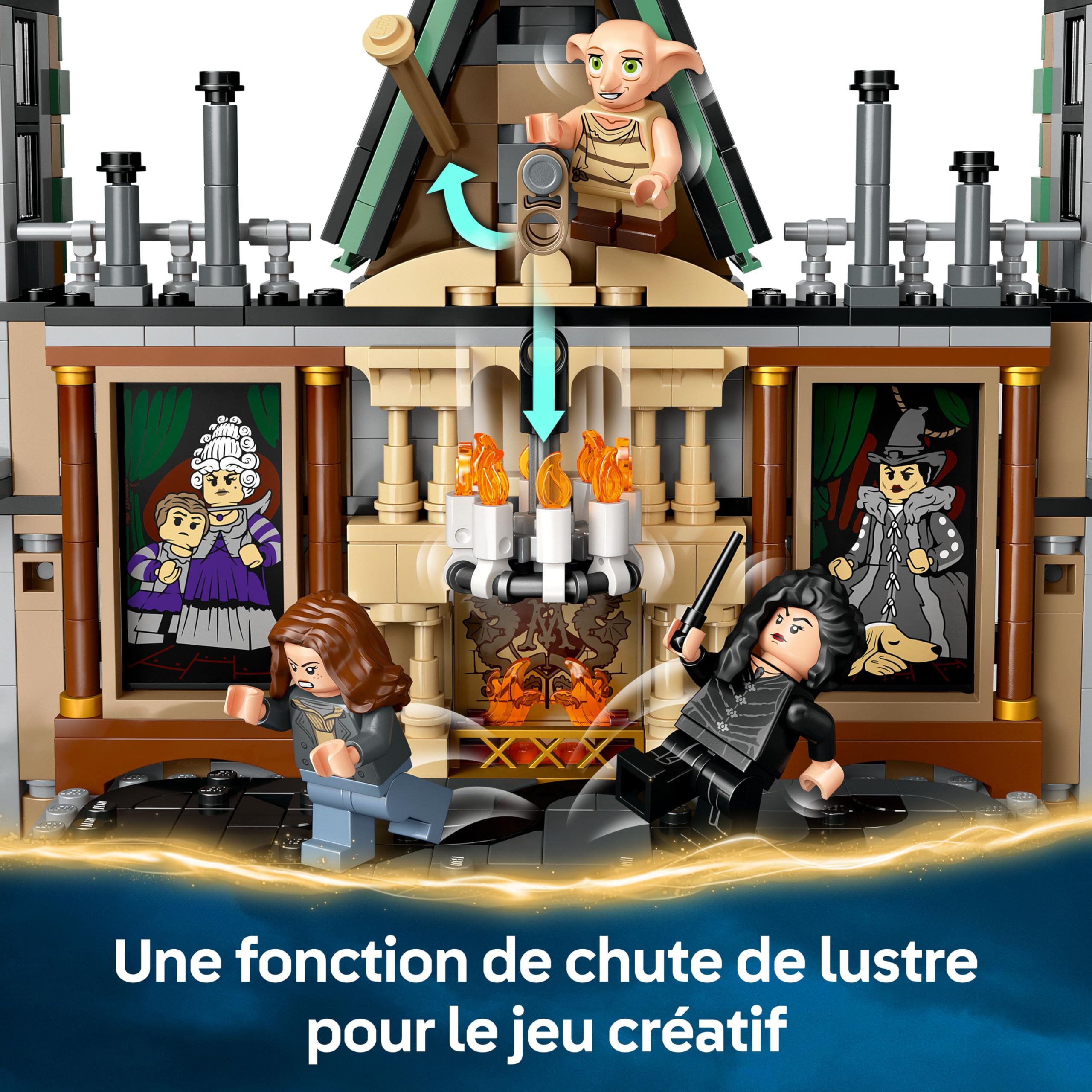 LEGO Harry Potter Le manoir des Malefoy - Jeu de Construction Collector pour garçons et Filles dès 10 Ans - 9 minifigurines Dont Dobby et Lord Voldemort 76453