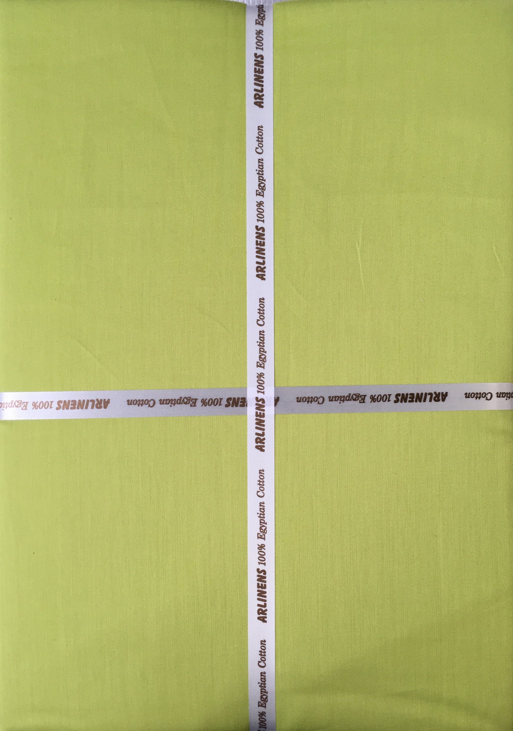 AR ARLinens Hotely Quality 100% Egyptian Cotton T200 Percale Fitted Sheets available in following Colors and Sizes (PAIR OF PILLOWCASES, LIME GREEN)