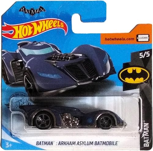 Hot Wheels Treasure Hunt Arkham Asilo Batmobile 106/250, azul oscuro