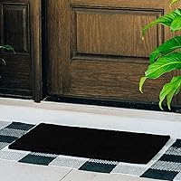 Vista 2 de THEODORE MAGNUS - Felpudo de fibra de coco natural con parte trasera antideslizante, 17 x 30 cm/6.7” x 11.8”, para exteriores/interiores