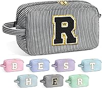 Vista 37 de YOOLIFE Estuche de Maquillaje con Inicial - Regalos de Cumpleaños para Mujeres, Niñas, Mamá, Hija, Amigas, Hermana, Profesora, Regalos de Propuesta