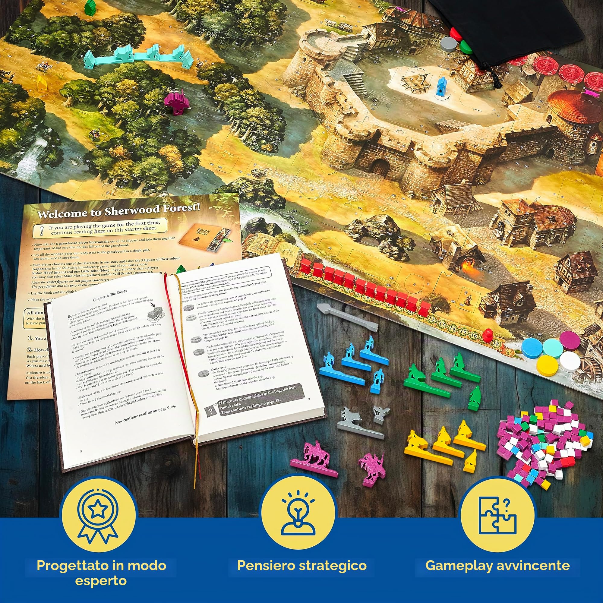 Thames & Kosmos , 680565 , The Adventures of Robin Hood , Family Board Game , Michael Menzel , Ages 10+
