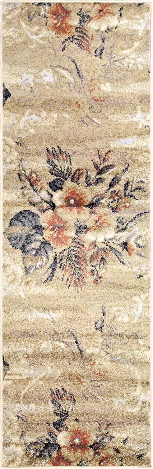 BLUENILEMILLS Washed Floral Collection (2.6X8 Runner)
