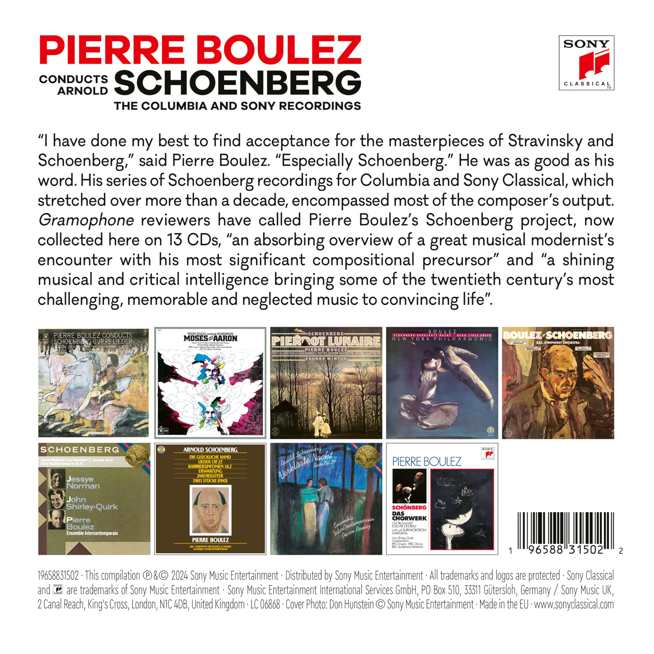 Pierre Boulez Conducts Arnold Schoenberg The Complete Columbia and Sony Recordings