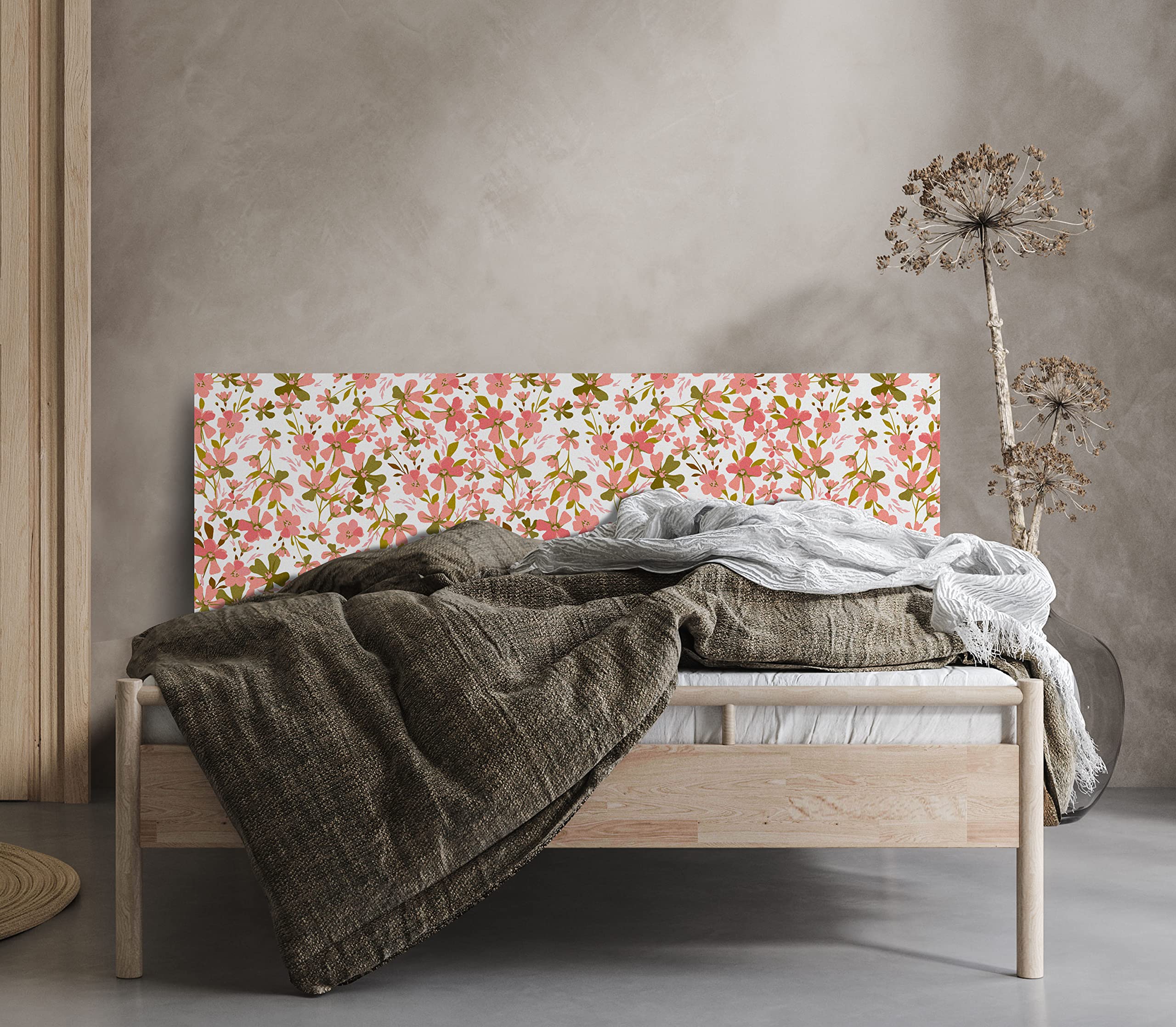 Testiera letto in PVC 5 mm decorativa economica, modello – JERMUK (135 x 60 cm