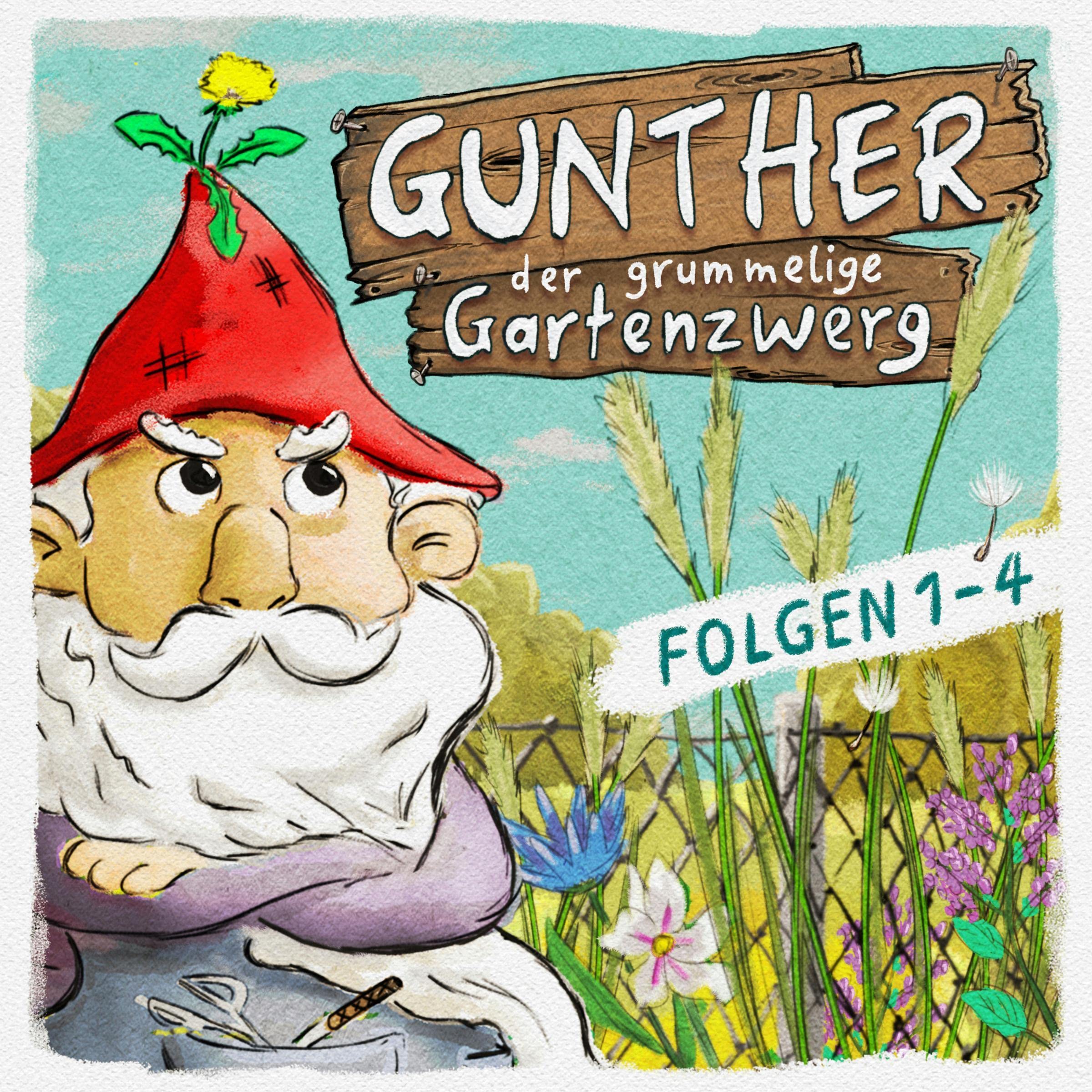 Cover art for Gunther der grummelige Gartenzwerg 1-4
