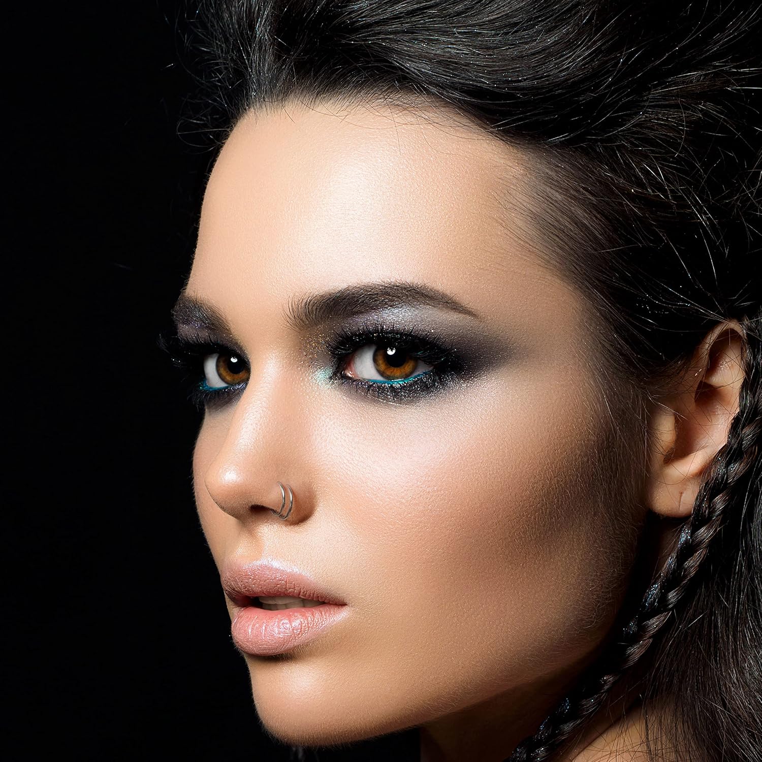 Sterling Silver Spiral Nose Ring – 24G Thin Double Hoop Nose Rings Hoops Jewelry for Women – Handmade Dainty 925 Silver Nose Piercing with Snug Minimalist Fit – Comfortable Everyday Nose Hoop - Image 2