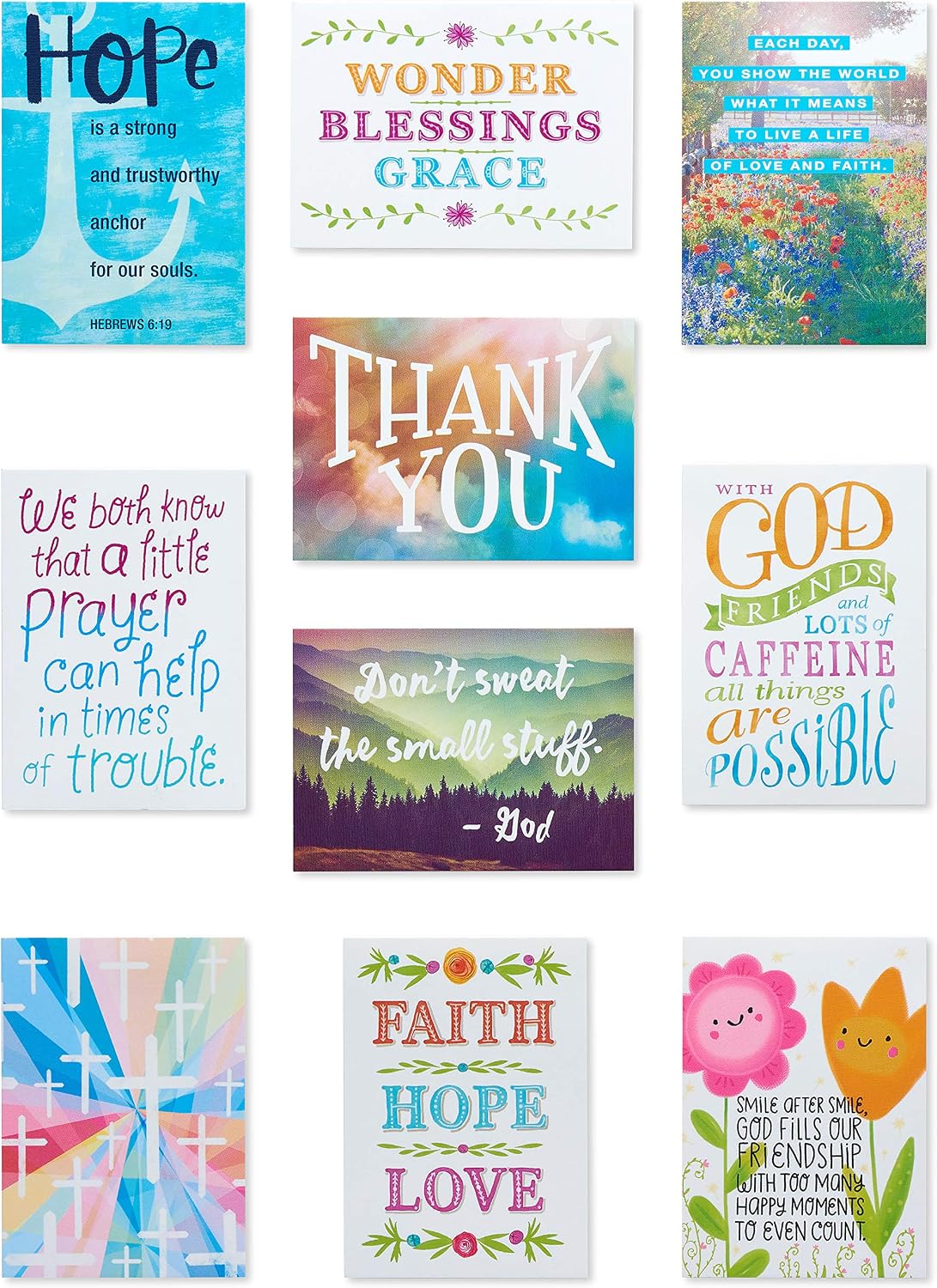 American Greetings Religious Lunch Box Notes for Kids, Faith and Joy (40-Count)