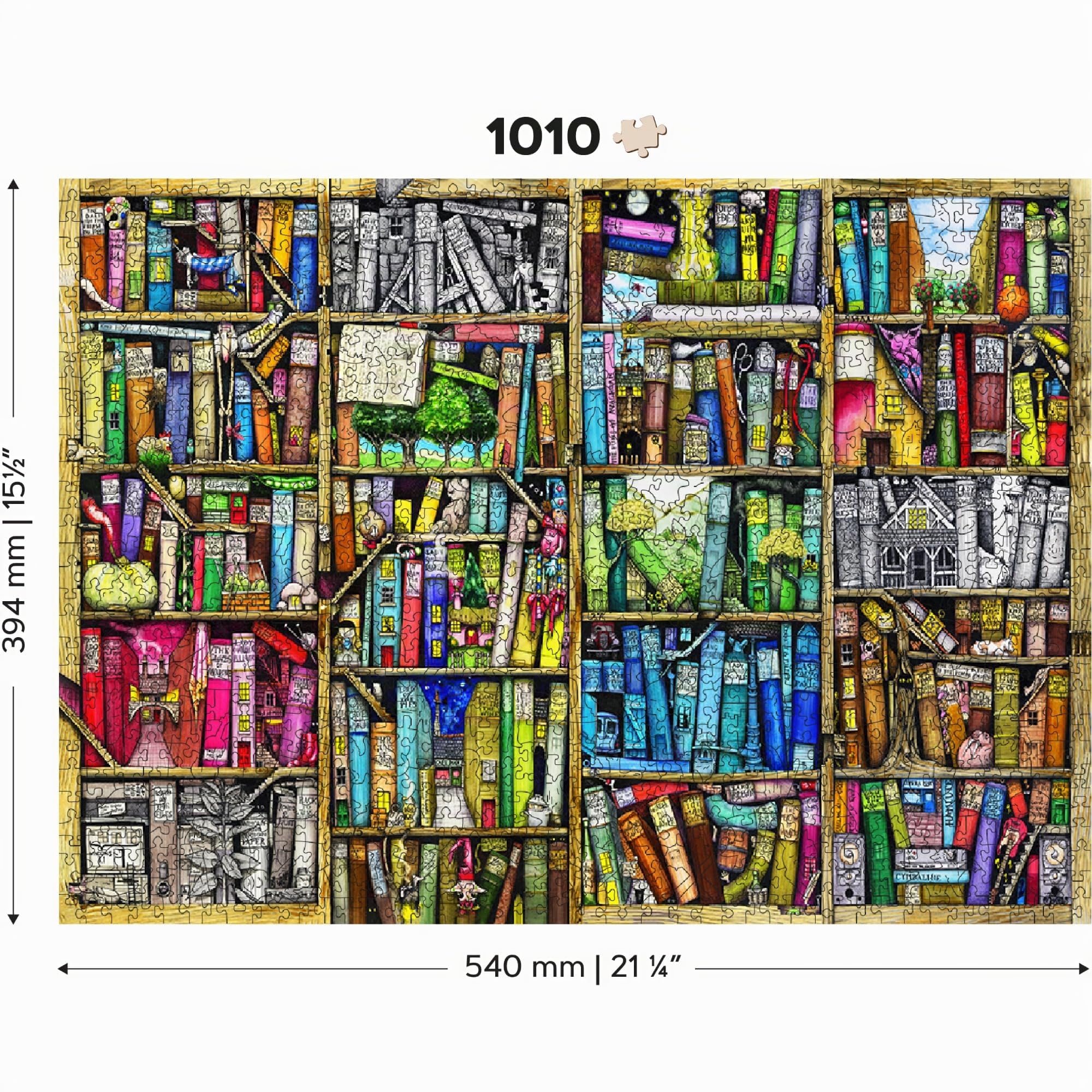 Libreria Puzzle in legno