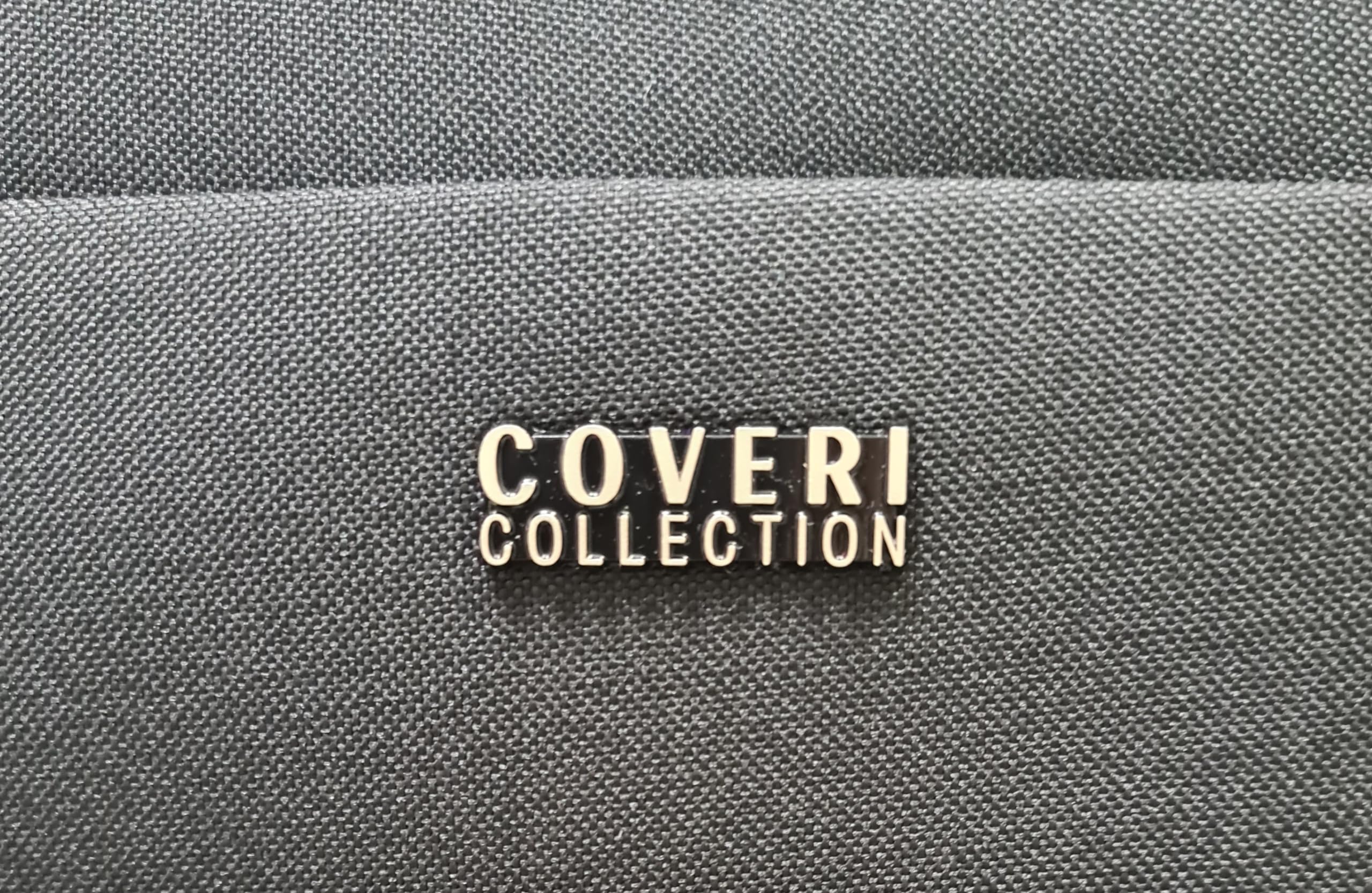 COVERI COLLECTION Trolley Morbido, bagaglio a mano 55x40x20 4 ruote, Chiusura Combinazione,Misure Ideali, Perfette per Ryanair, Air Italy, easyJet, Lufthansa ESPANDIBILE !!! (NERO)