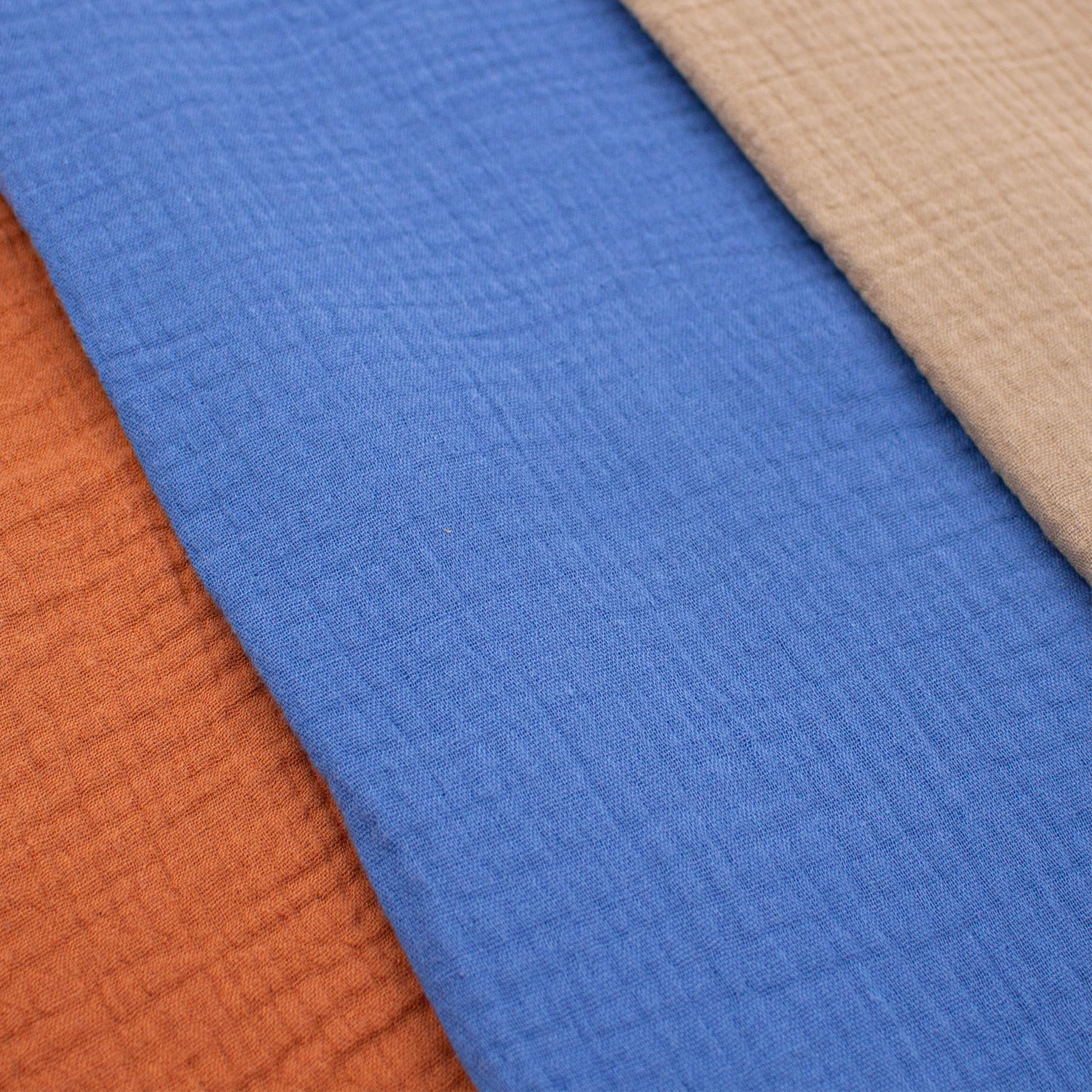 VmG-Store 3 x Muslin Set, 0.5 m x 1.35 m, Double Gauze Fabric, 100% Cotton Fabric, Tex Standard 100 (Set 31, Set of 3, 0.5 m each) - Image 3