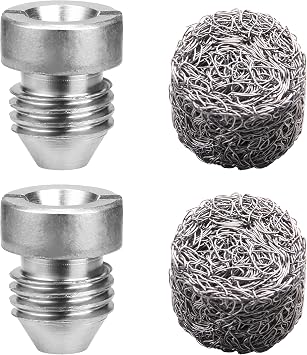 Tool Daily 1.1 mm Orifice for Foam Cannon and Foam Maker, Replacement Thread Nozzle and Mesh Filter for Snow Foam Lance, 3000 PSI