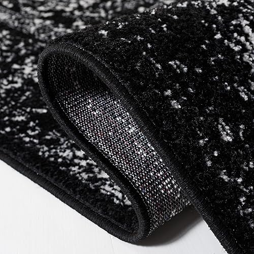 Miniatura 9 de Safavieh colección Adirondack - Alfombra decorativa, 2 pies 6 pulg x 4 pies, azul marino y marfil, diseño oriental desgastado, no desprende pelusa,