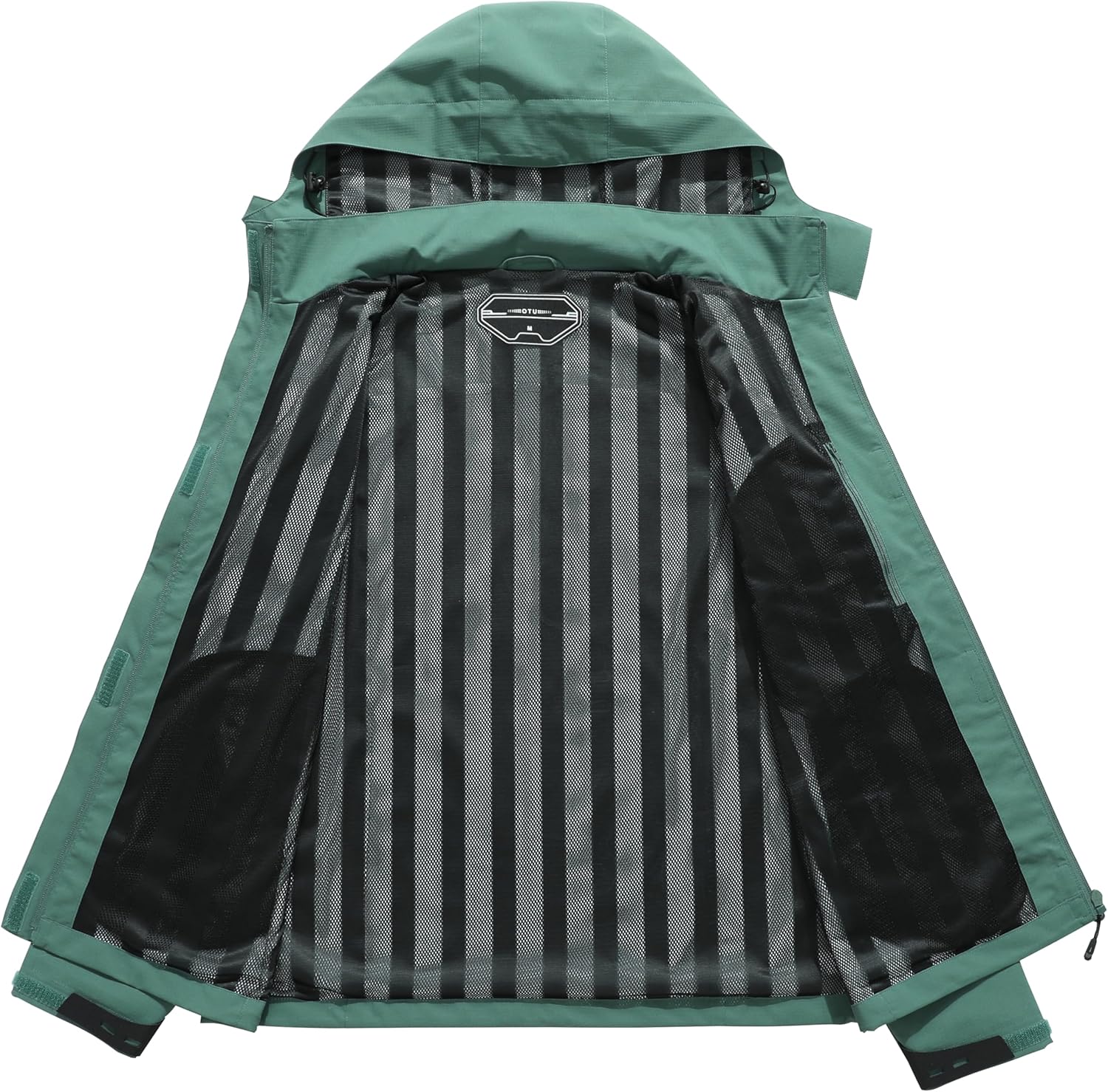 Women's Waterproof Raincoat Lightweight Rain Jacket Detachable Hood Travel Outdoor - Image 4