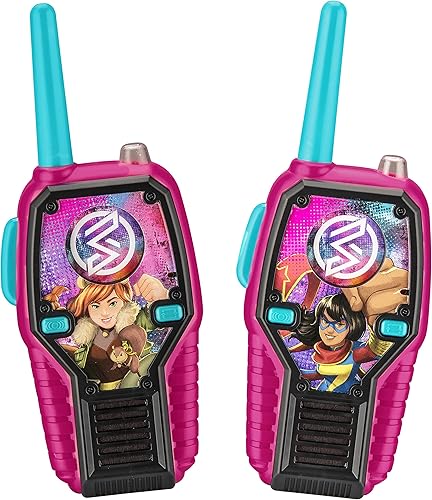 Marvel Rising FRS Walkie Talkies con luces y sonidos, aptos para niños, fáciles de usar
