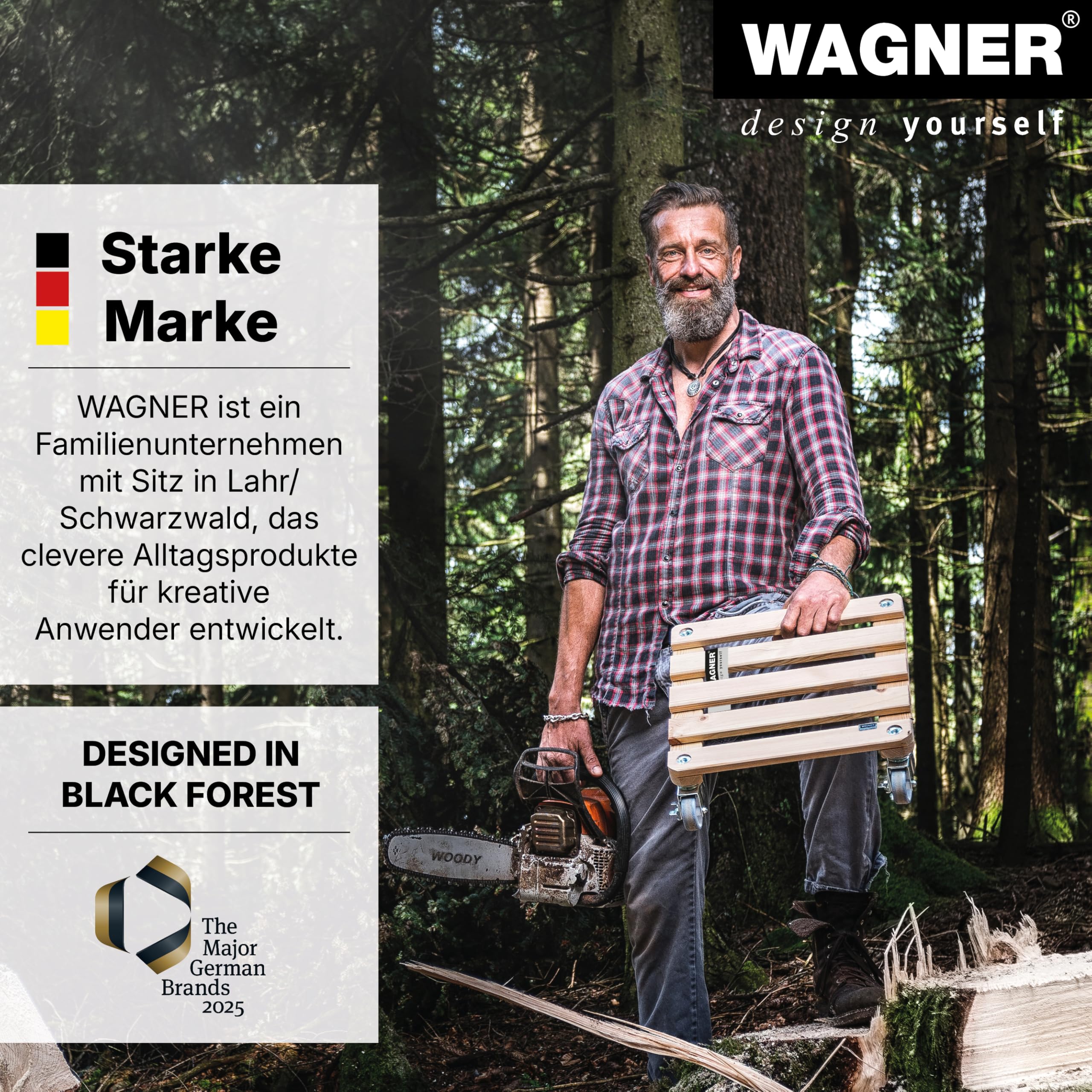 Wagner 20094401 rolka do roślin Drut Ø 30 x 6,5 cm, wałek do roślin do wnętrz, miękkie rolki, wałek na kwiaty z powlekanej stali, w kolorze czarnym, nośność 60 kg