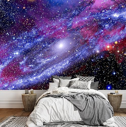 Miniatura 1 de wall26 Adhesivo mural removible para pared, galaxia en espiral cósmico, nebulosa, estrellas, naturaleza, desierto, fotografía, realismo, paisaje