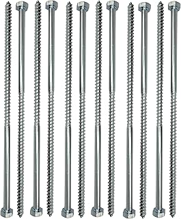 300mm Screws M10 Coach Screws Wood Hex Head W...,