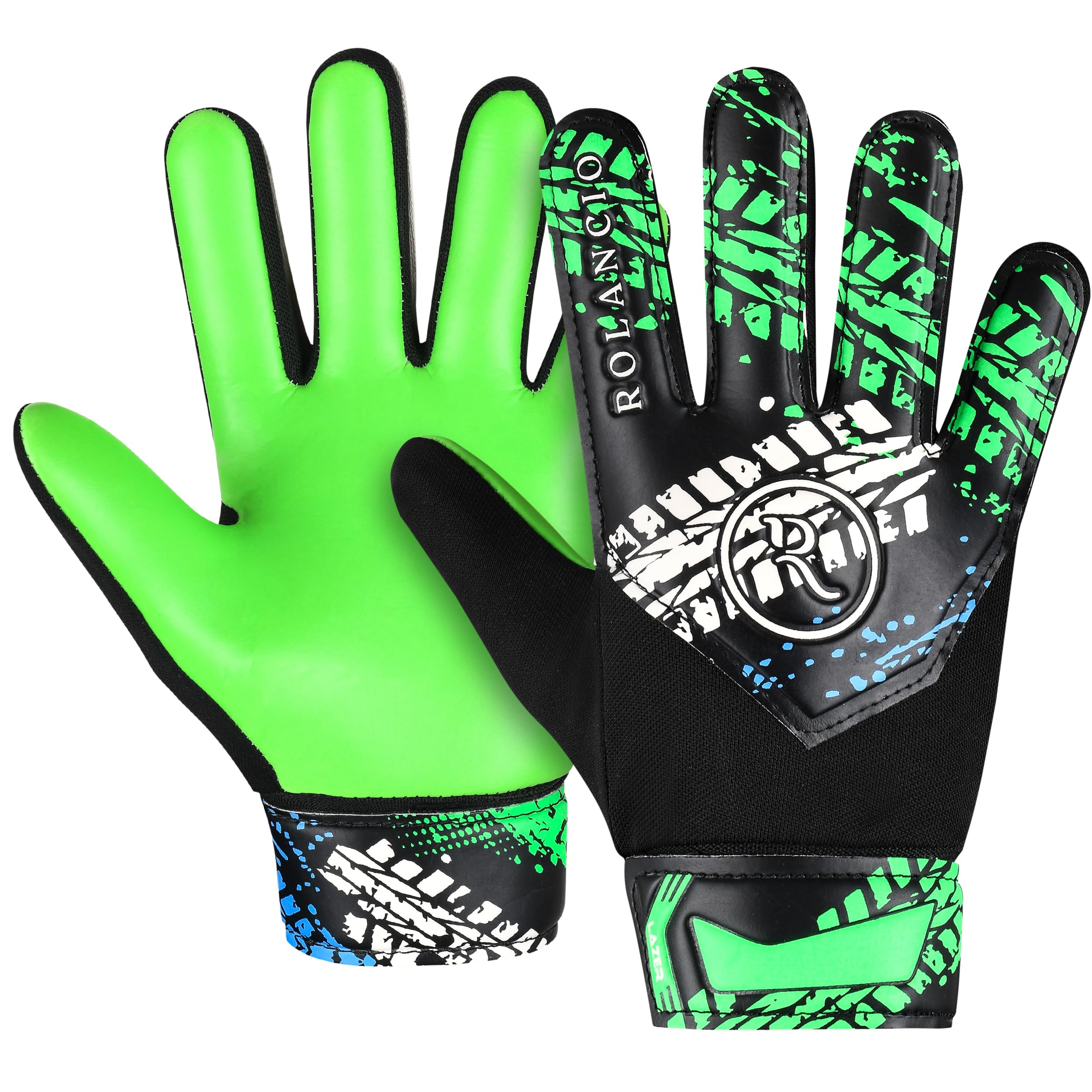 ROLANCIO Goalkeeper Gloves, Green, 03